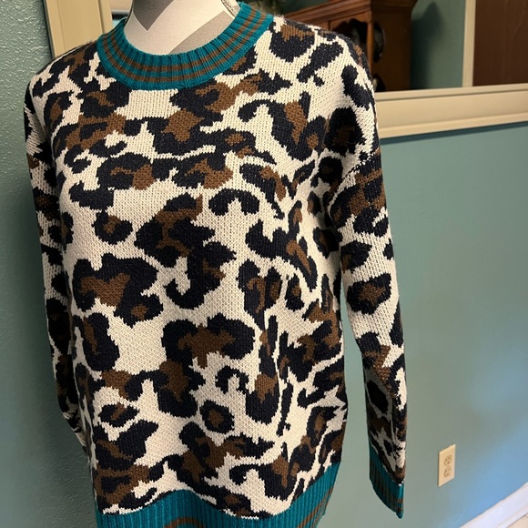 Anthropologie ODDY Leopard print Sweater - Picture 2 of 7